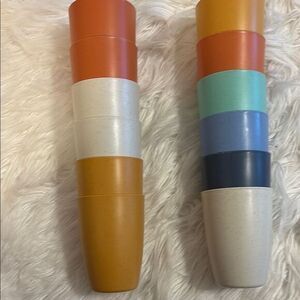 BUNDLE Wheat Straw Cups Set (total 12) - MULTICOLOR